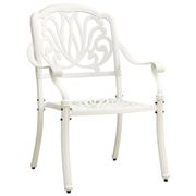 Antibes Outdoor - Garden Chairs Cast Aluminium White 2pce