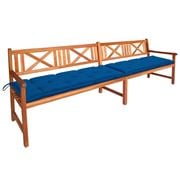 Antibes Outdoor - Garden Bench W/Cushions 240cm Acacia Wood