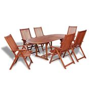 Antibes Outdoor - Outdoor Dining Acacia Wood s Set 7pce