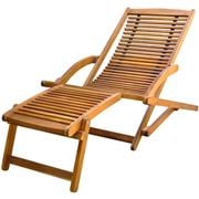 Antibes Outdoor - Deck Chair W/Footrest Solid Acacia