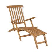 Antibes Outdoor - Deck Chair W/Footrest Solid Teak