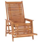 Antibes Outdoor - Garden Lounge Chair W/Footrest Solid Teak