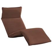 Antibes Outdoor - Foldable Sun Lounger Oxford Fabric Brown