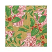 Caspari - Holly and Porcelain Paper Luncheon Napkins 20Pce