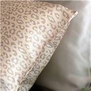 Silk Magnolia - Pure Silk Pillowcase Sand Leopard