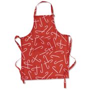 Kip & Co - Candy Cane Red Linen Apron