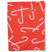 Kip & Co - Candy Cane Red Linen Tea Towel