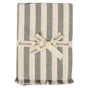 Raine & Humble - Christmas Stripe Napkin Set Grey 4pce