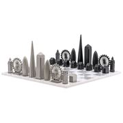 Skyline Chess - S/S London Chess Edition Marble Hatch Board