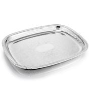 Whitehill - Silver Plated Rectangular Gallery Tray 45x34cm