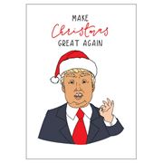 Candle Bark - Single Trump Christmas Card