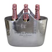 Flair Decor - Shopping Bag Oval Champagne Cooler Bucket