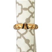 Peter's - Gold Toned Napkin Ring Topkapi Black Enamel