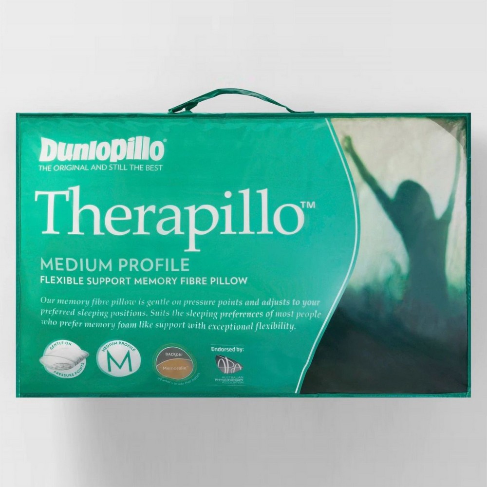 Dunlopillo Therapillo Med. Profile Flexible Memory Fibre Peter's of
