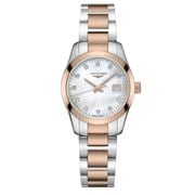Longines - Conquest Mother of Pearl White 11 Diamonds 29.5mm