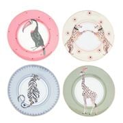 Yvonne Ellen - Cake Plate Safari Animals Set 4pce