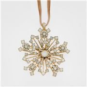 Joanna Buchanan - Sparkle Snowflake Ornament Opal