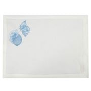 Serenk - Blue Sheels White Linen Placemat 38x50cm