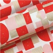 Vandoros - Sahara Poppy Red/Pink Wrapping Paper 76cm x 2.5m