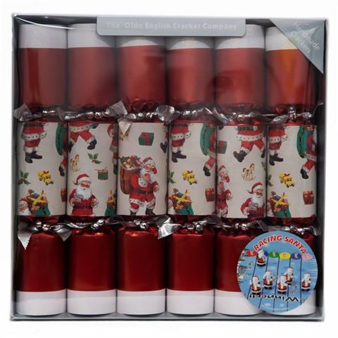 Olde English Cracker Co - Racing Santa Bonbon Set 6pce