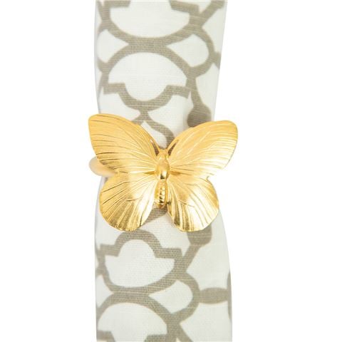 petersofkensington.com.au | Peter's Butterfly Napkin Ring Gold
