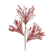 Raz - Red Glittered Pine Spray 76cm