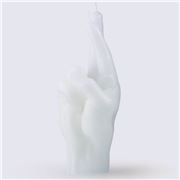 Candle Hand - Crossed Fingers Candle White 365g