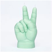 Candle Hand - Peace Baby Candle Green 105g