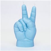 Candle Hand - Peace Baby Candle Blue 105g