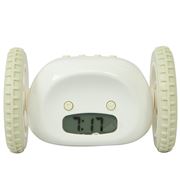 Clocky - White Alarm Clock On Wheels