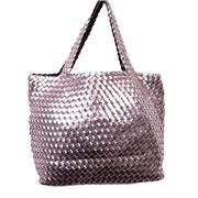 Sorena - Summer Collection Ivy Tote Bag Pink w/Black Clutch