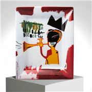 Ligne Blanche - Jean-Michel Basquiat Trumpet Tray 20x16cm