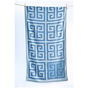 Aelia Anna - Beach Towel Megalos Meandros Parl Blue 94x180cm