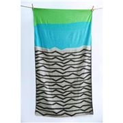 Aelia Anna - Beach Towel Nisyros Lime & Turquoise 94x180cm