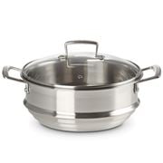 Le Creuset - S/Steel Multi-Steamer With Glass Lid 20/22/24cm