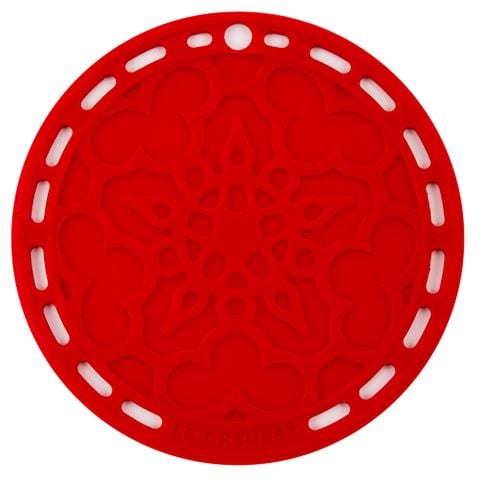 Le Creuset Silicone Trivet 20cm Cerise - Peter's of Kensington
