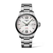 Longines - Conquest V.H.P Qtz Silver Sunray Dial Watch 43mm