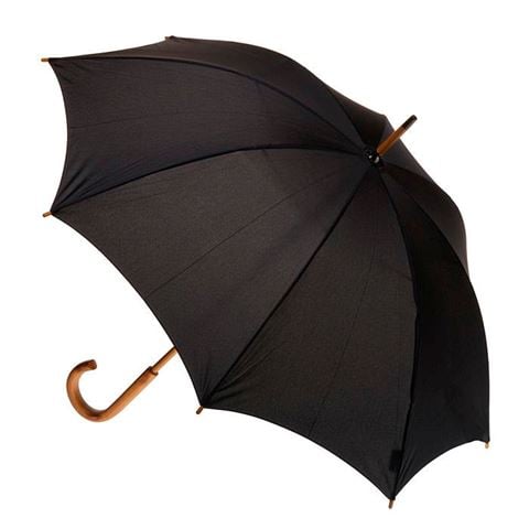 Clifton - Classic Wood Series Manual Umbrella w/UPF50 Black