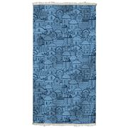 Aelia Anna - Beach Towel Ekklisia Navy & Light Blue 94x180cm