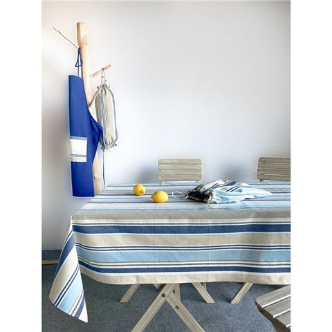 L'Ensoleillade Luz Stripe Cotton Tablecloth 350x160cm - Peter's of Kensington