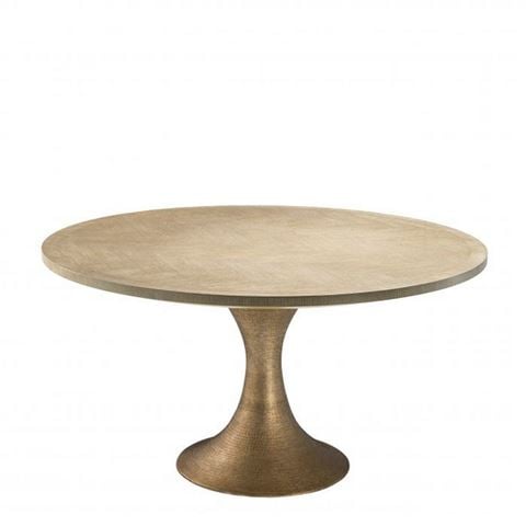 Vandenberg Dining Table Melchior Round Washed Oak Veneer - Peter's of Kensington