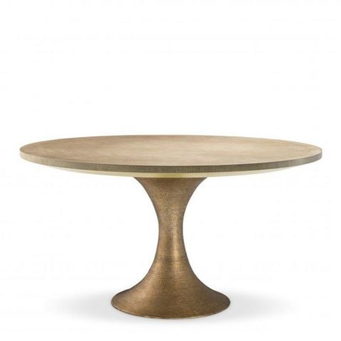 Vandenberg Dining Table Melchior Round Washed Oak Veneer - Peter's of Kensington