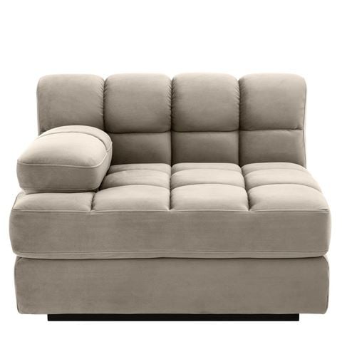 Vandenberg - Sofa Dean Savona Greige Velvet Left