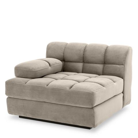 Vandenberg - Sofa Dean Savona Greige Velvet Left