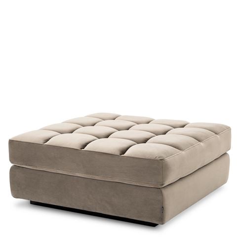 Vandenberg - Sofa Dean Savona Greige Velvet Ottoman
