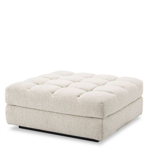 Vandenberg Sofa Dean Boucle Cream Ottoman - Peter's of Kensington