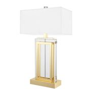 Vandenberg - Table Lamp Arlington Crystal Gold Finish Incl W