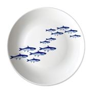 Caskata - School Of Fish Blue Coupe Dinner Plate 27cm