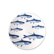 Caskata - School Of Fish Blue Coupe Salad Plate 20cm