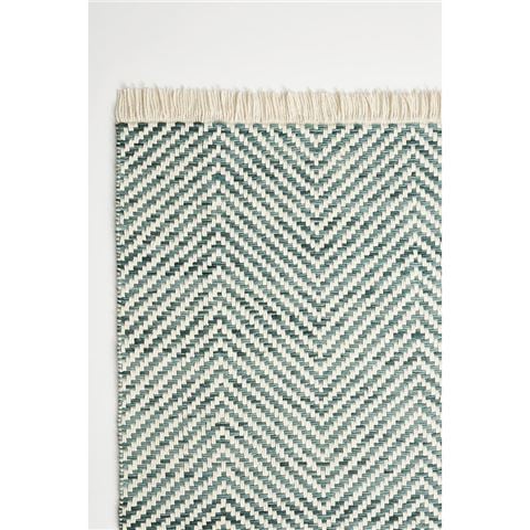 Brink & Campman Atelier Twill Rug Teal 350x250cm - Peter's of Kensington